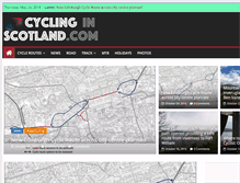 Tablet Screenshot of cyclinginscotland.com